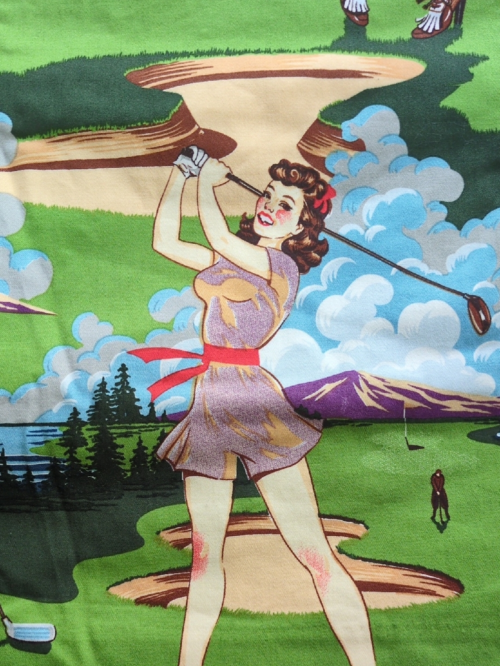 Loudmouth Ladies | Birds of Paradise Retro Pinup Print Women's Golf Skort 14 - Picture 5 of 12